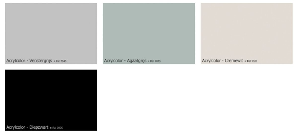 Ontdek de kleuren van onze Kunststof kozijnen Van Zon Kozijnen